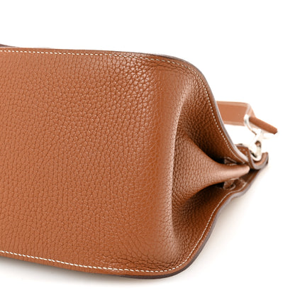Hermes Taurillon Clemence Jypsiere 28 Gold 9 of 10