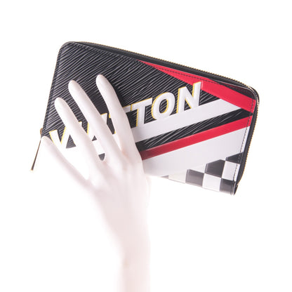 Louis Vuitton Epi Damier Race Zippy Wallet Black Yellow 2 of 7