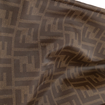 Fendi X FILA Glazed Fabric FF 1974 Mania Shopping Tote Bag Mogano Panna Blueberry 11 of 11