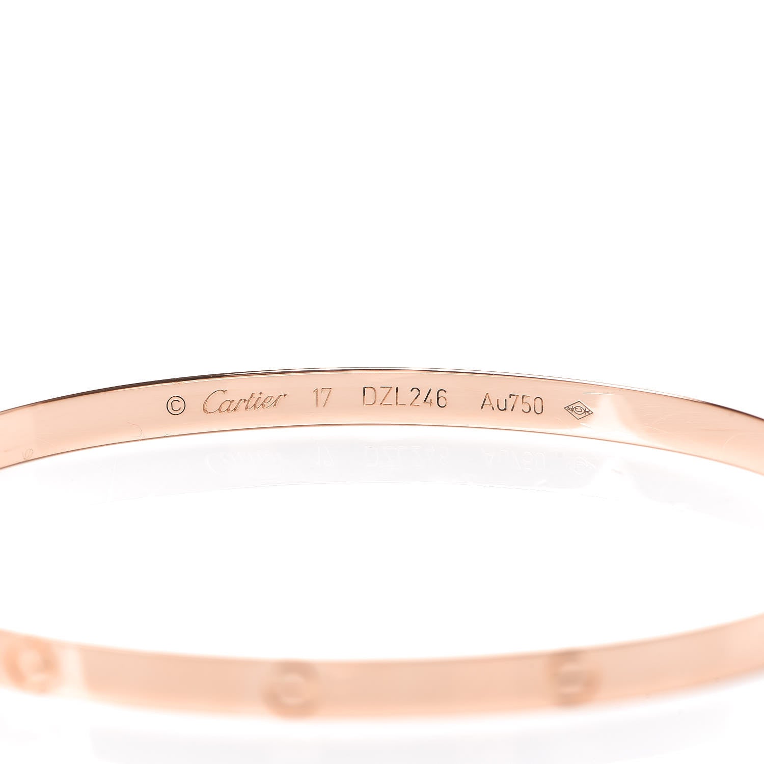 Cartier 18K Pink Gold Small LOVE Bracelet 17 4 of 5