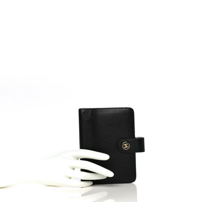 Chanel Grained Calfskin CC Button Pocket Agenda Cover Black 2 of 16