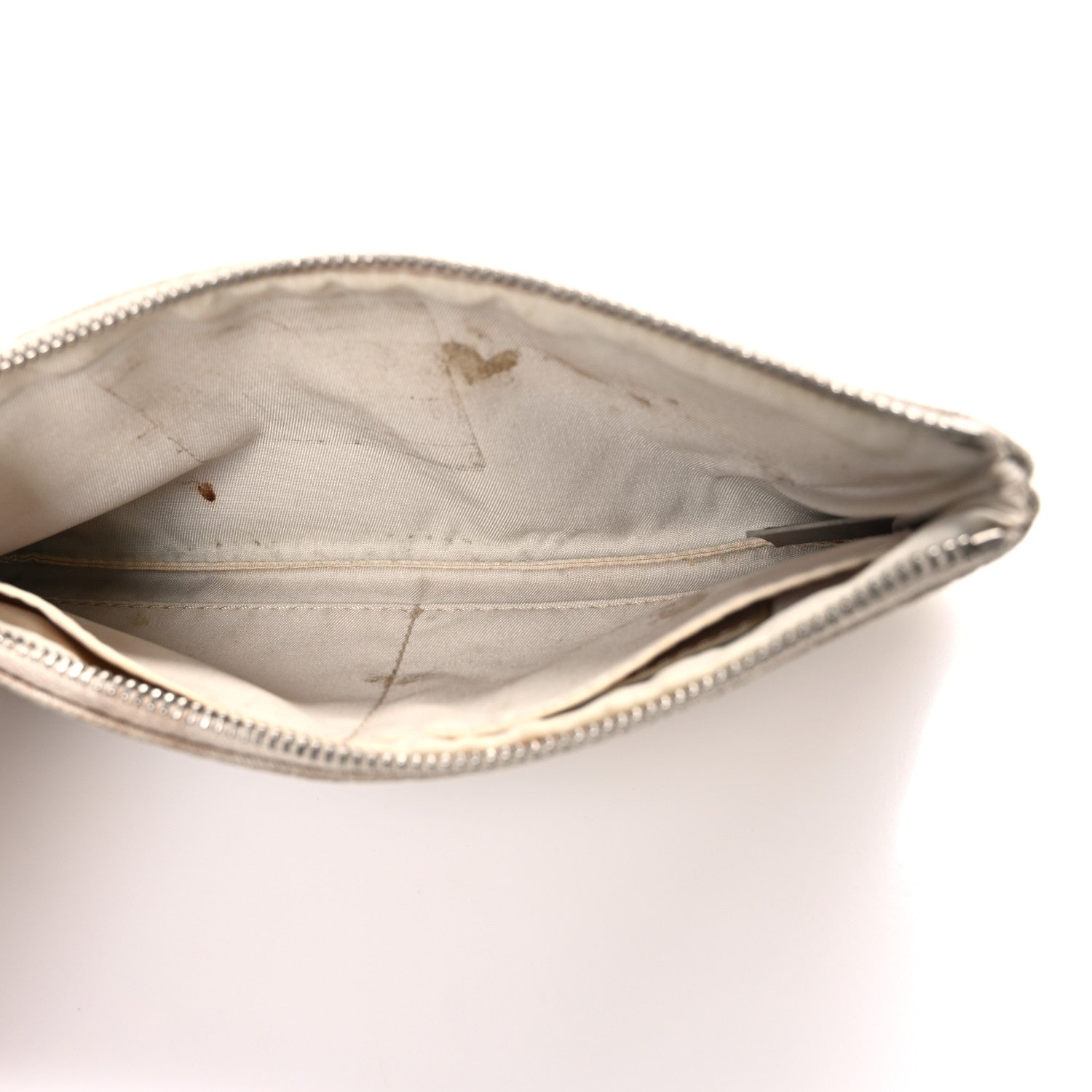 Chanel Nylon Travel Ligne Zip Wristlet Beige 5 of 9