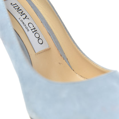 Jimmy Choo Suede Romy Pumps 36.5 Blue 10 of 17