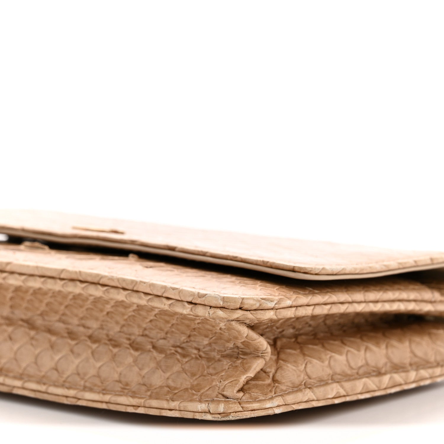 Chanel Snakeskin Wallet On Chain WOC Beige 11 of 15