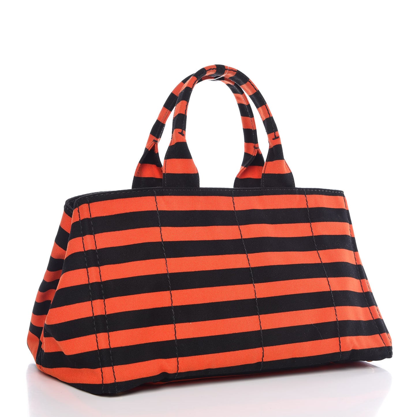 Canapa Striped Tote Arancio