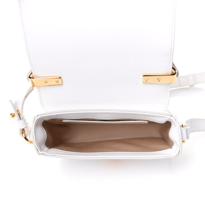 Chloe Shiny Calfskin Suede Mini C Bag Brilliant White 4 of 9