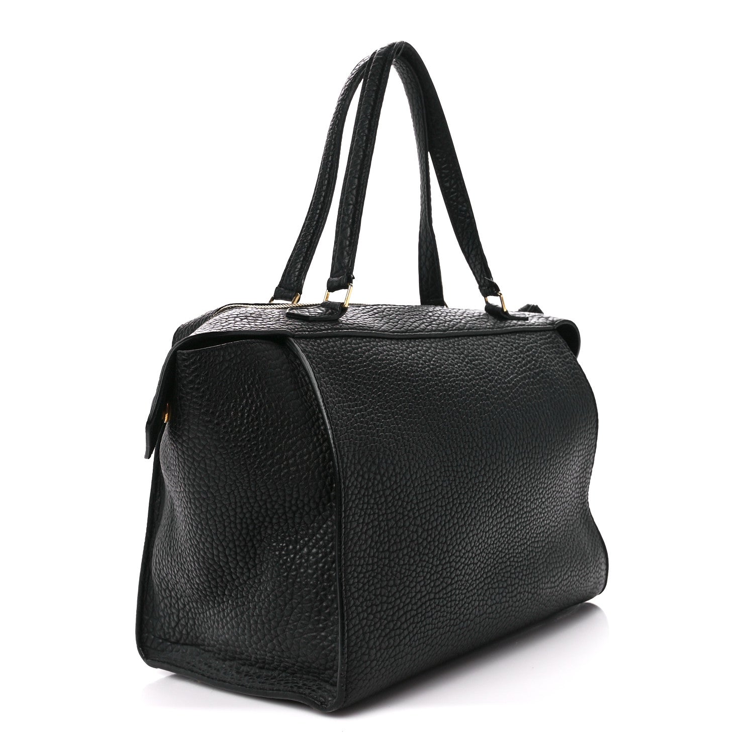 Celine Bullhide Calfskin Medium Ring Bag Black 3 of 13
