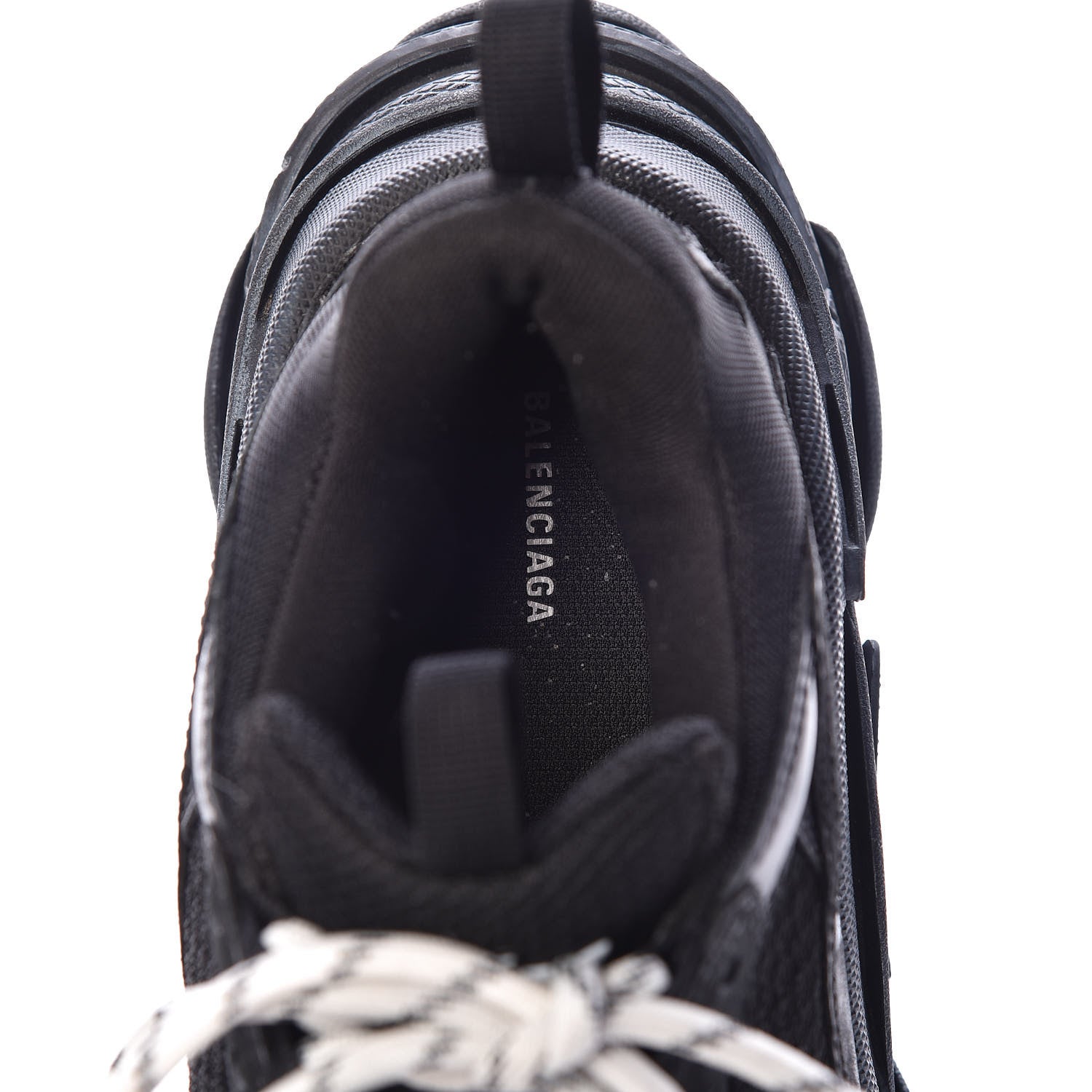 Balenciaga Mesh Nubuck Mens Triple S Sneakers 39 Black 5 of 8