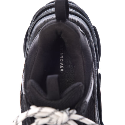 Balenciaga Mesh Nubuck Mens Triple S Sneakers 39 Black 5 of 8