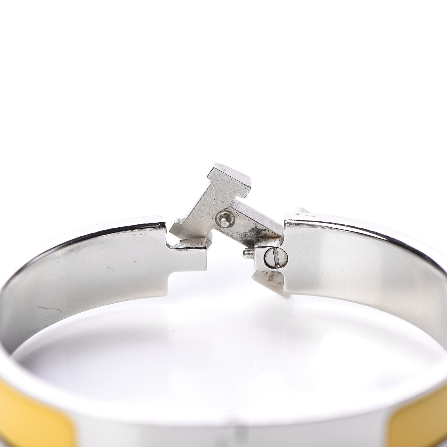 Hermes Enamel Narrow Clic Clac H Bracelet PM Mimosa 5 of 5