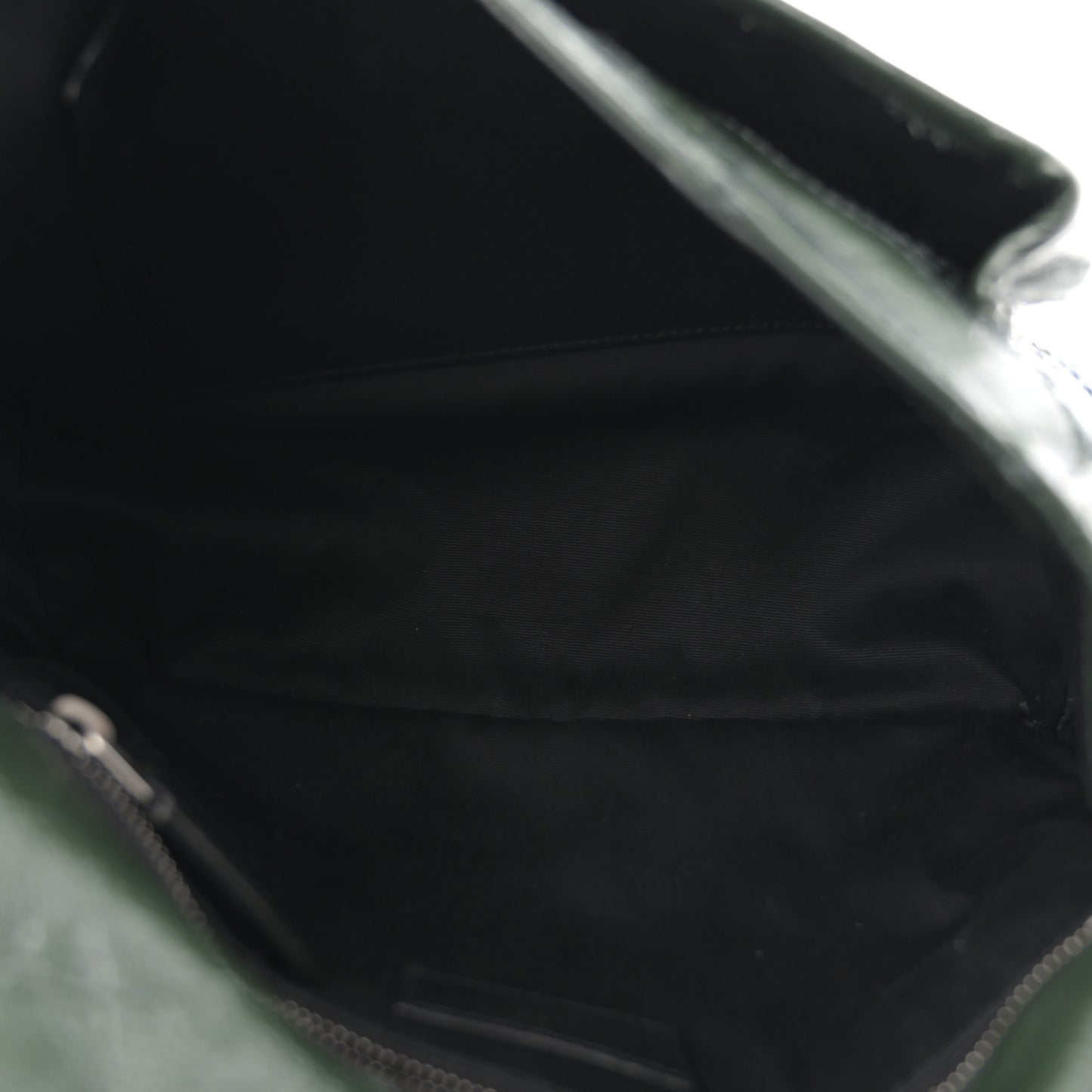 Crinkled Lambskin Matelasse Monogram Medium Niki Chain Satchel Military Olive