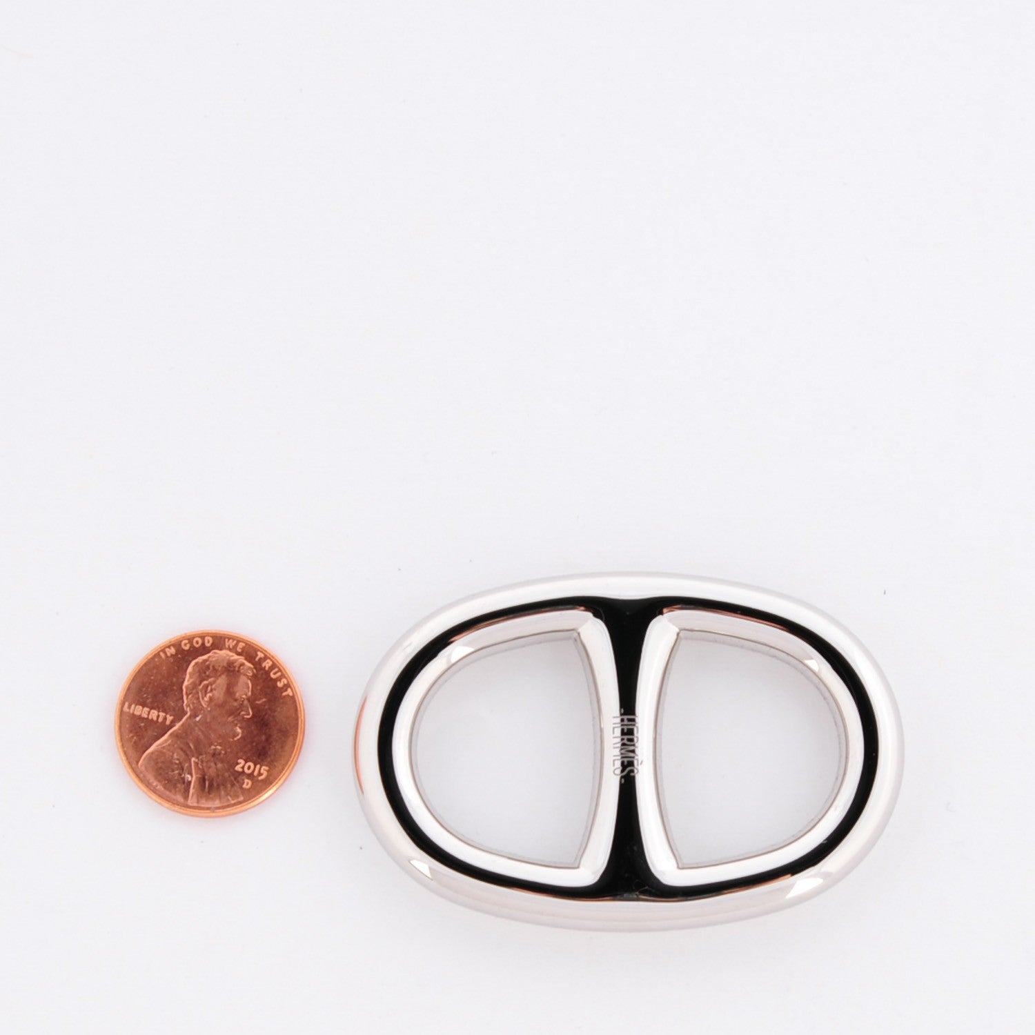 Hermes Palladium Chaine D'Ancre Scarf Ring 3 of 5