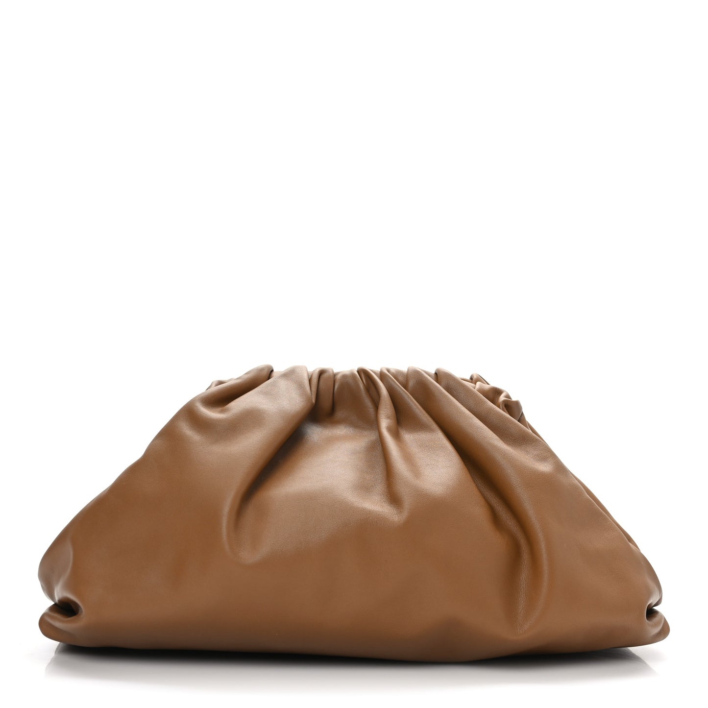 Smooth Butter Calf The Pouch Oversized Clutch Teak