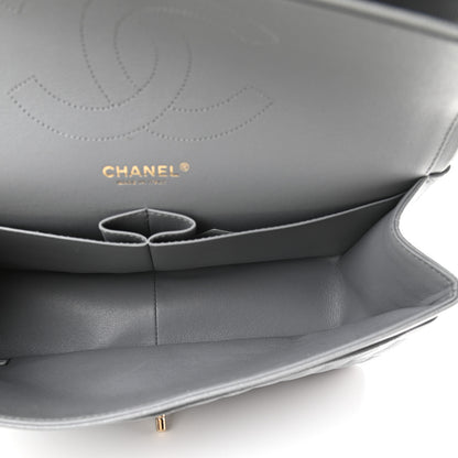 Chanel Caviar Quilted Jumbo Double Flap Grey 5 of 9