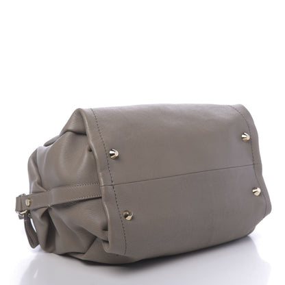 Lanvin Goatskin Trilogy Bowling Bag Mastic 5 of 12