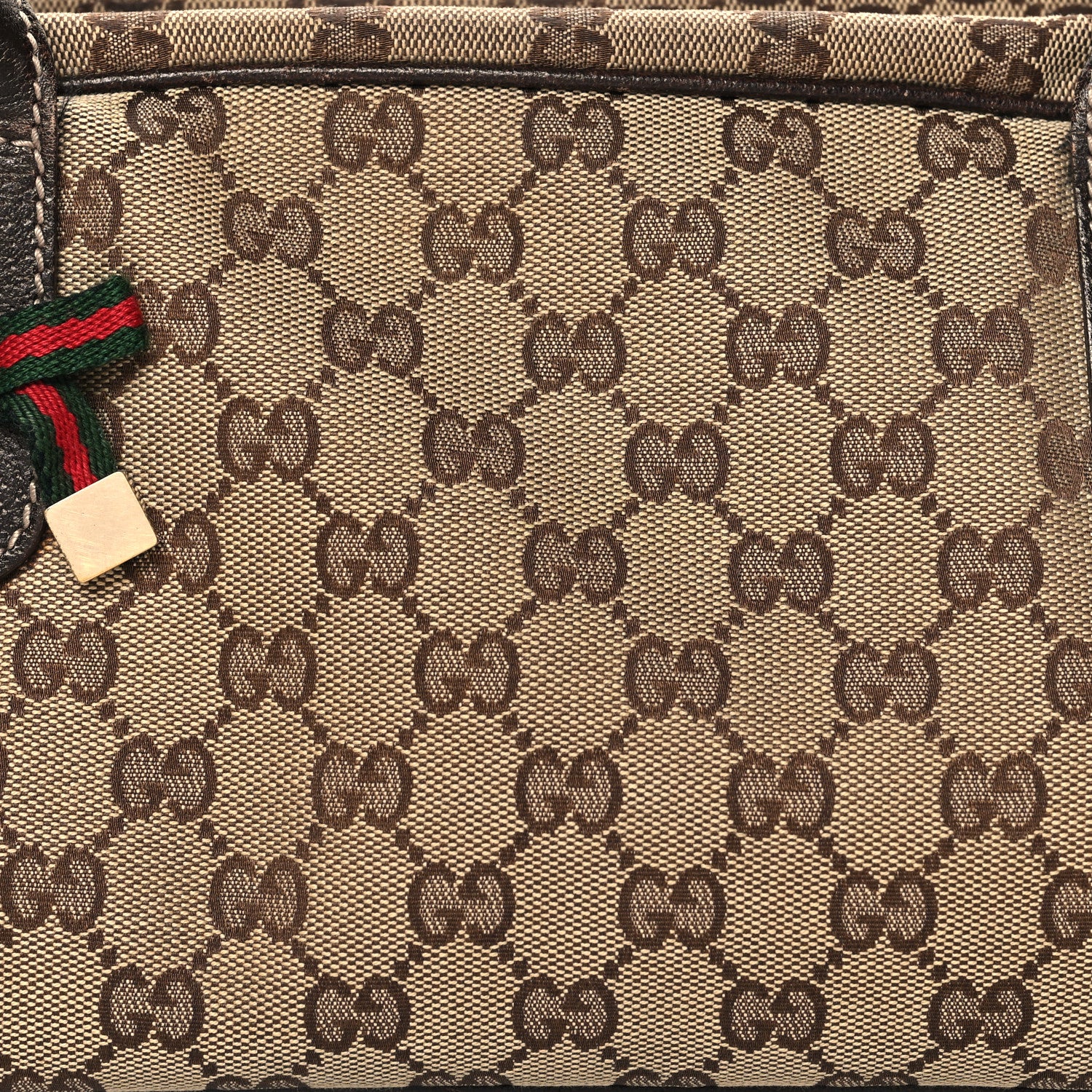 Gucci Monogram Small Princy Satchel Dark Brown 7 of 14