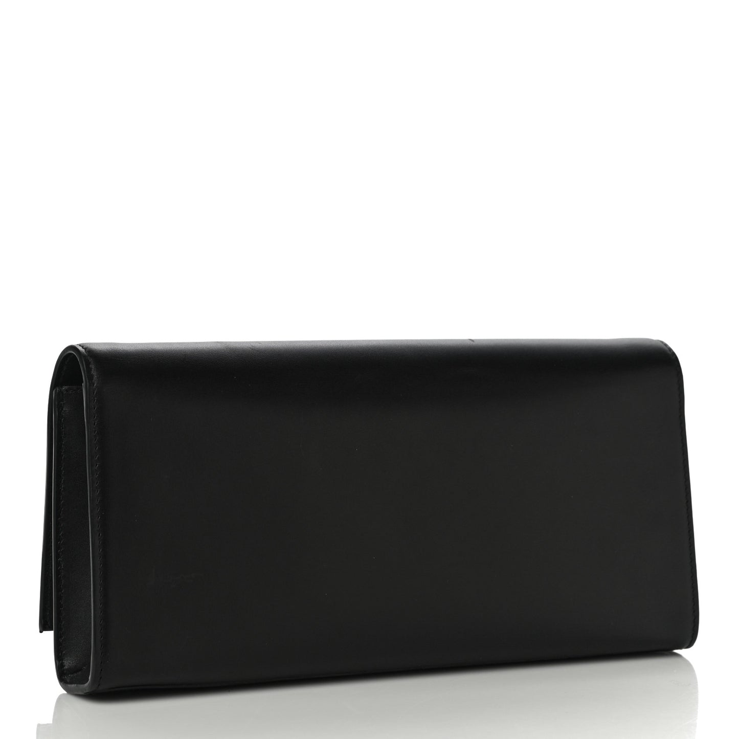 Calfskin Classic Monogram Tassel Clutch Black