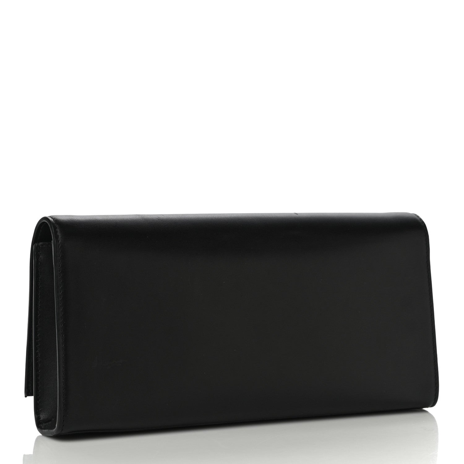 Saint Laurent Calfskin Classic Monogram Tassel Clutch Black 3 of 9