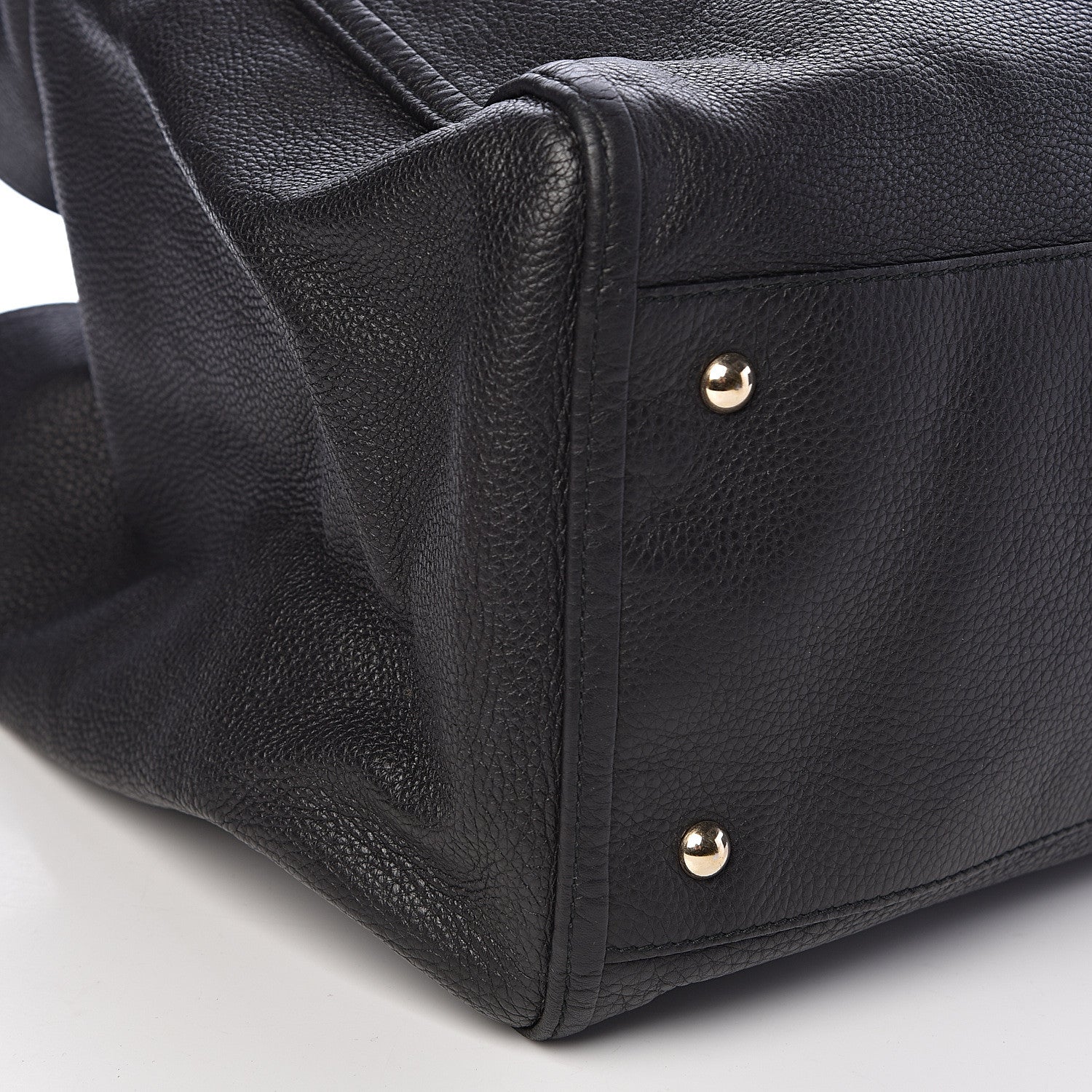 Gucci Pebbled Calfskin Large Soho Shoulder Bag Black 8 of 12