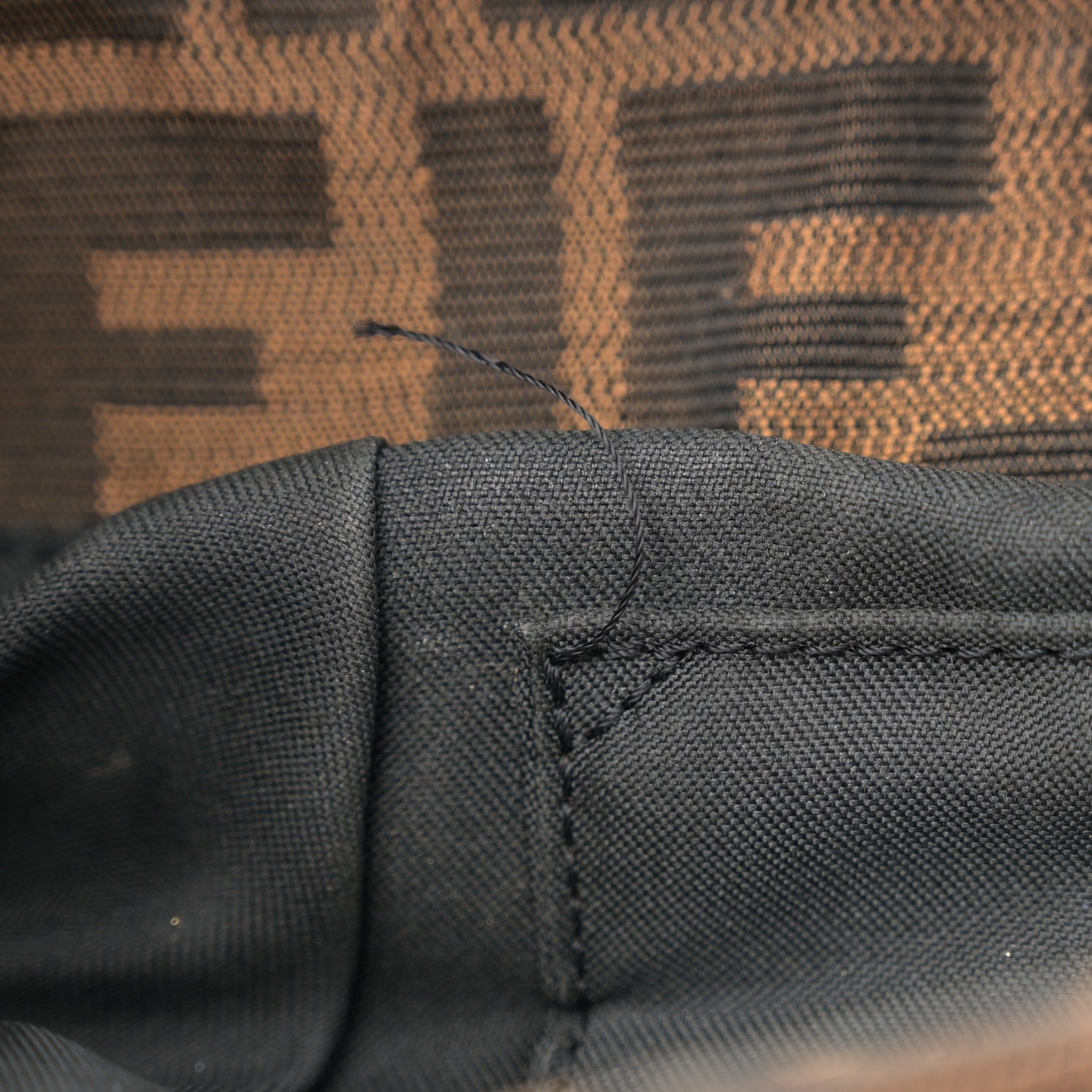 Fendi Zucca Sequin Chef Shoulder Bag Tobacco 12 of 16