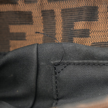 Fendi Zucca Sequin Chef Shoulder Bag Tobacco 12 of 16