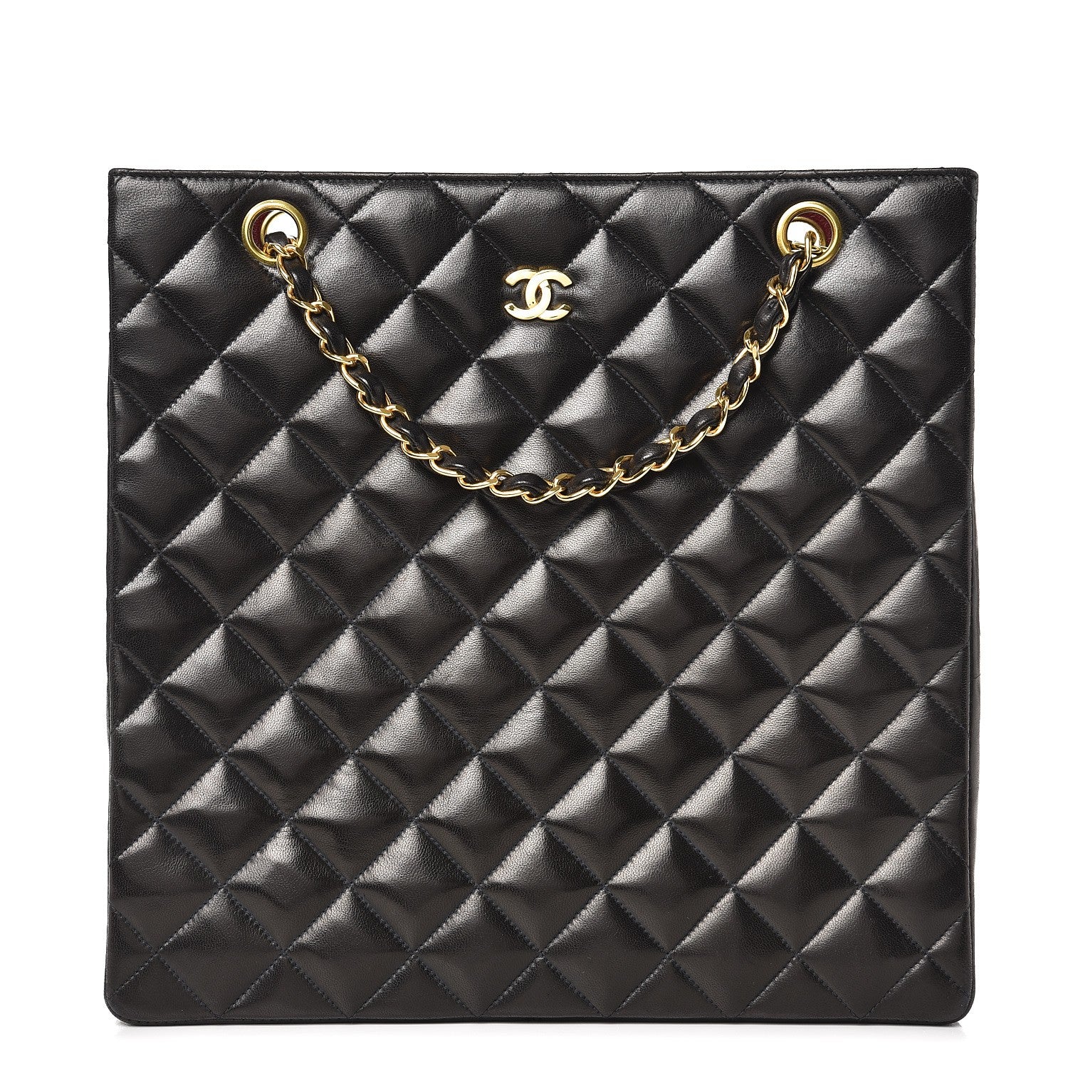 Chanel Lambskin Quilted Shoudler Bag Black 1 of 7