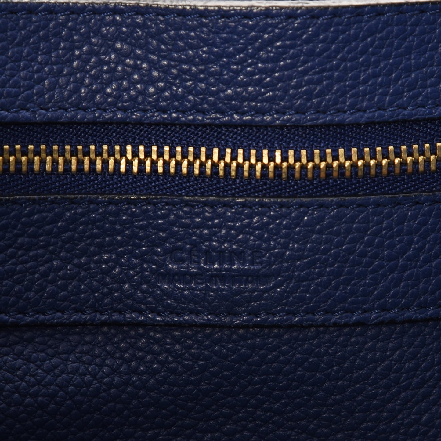 Soft Grained Calfskin Small Belt Cabas Phantom Indigo