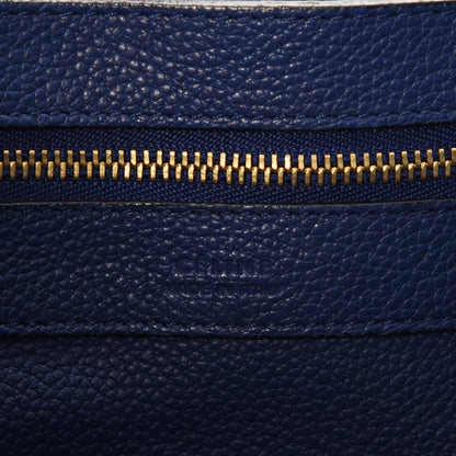 Celine Soft Grained Calfskin Small Belt Cabas Phantom Indigo 6 of 11