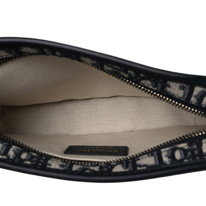 Christian Dior Oblique Diorquake Clutch Blue 6 of 11