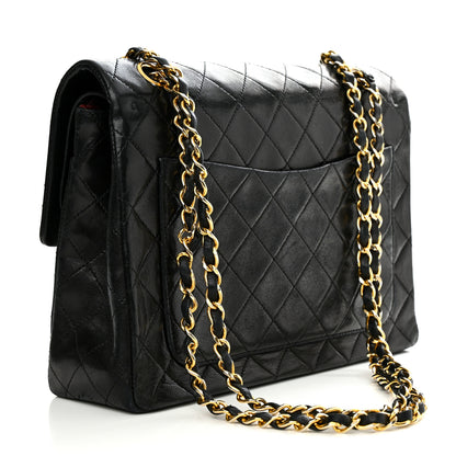 Chanel Lambskin Quilted Medium Double Flap Black 3 of 14