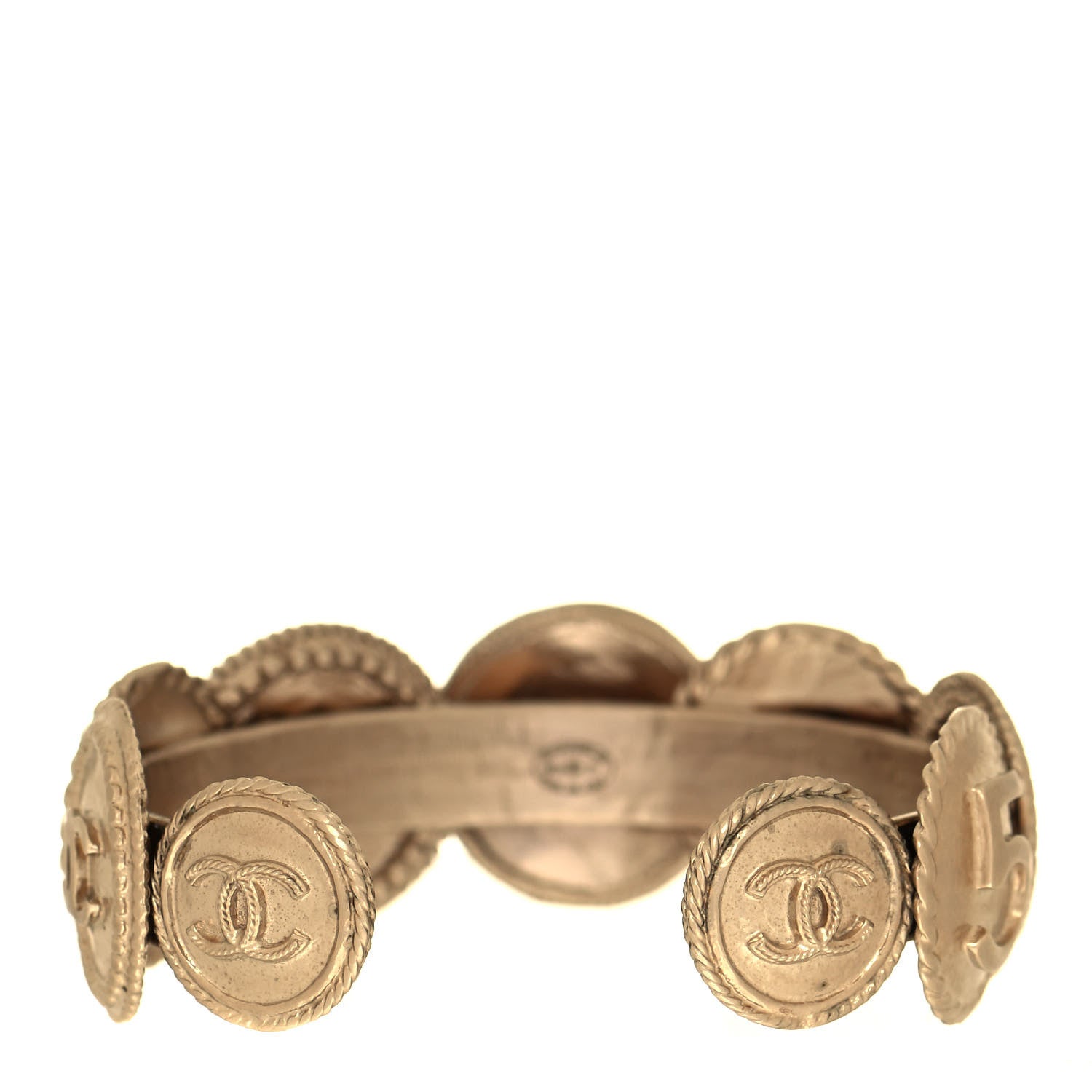 Chanel Medallion Precious Symbols Cuff Gold 3 of 4