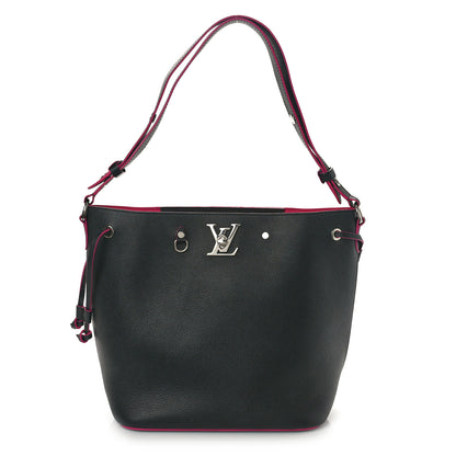 Louis Vuitton Calfskin Lockme Bucket Black 1 of 9
