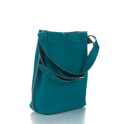 Hermes Taurillon Clemence Eclat So Kelly 22 Bleu Izmir Saphir 3 of 14