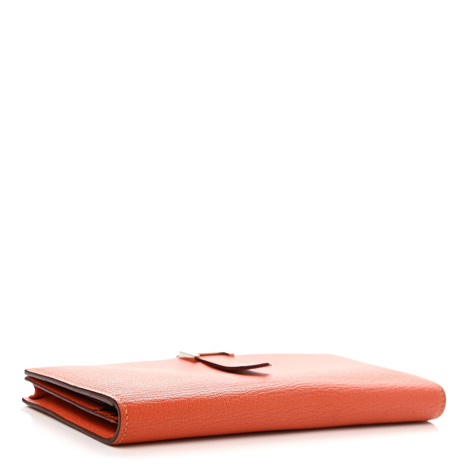 Hermes Chevre Mysore Bearn Gusset Wallet Feu 4 of 7