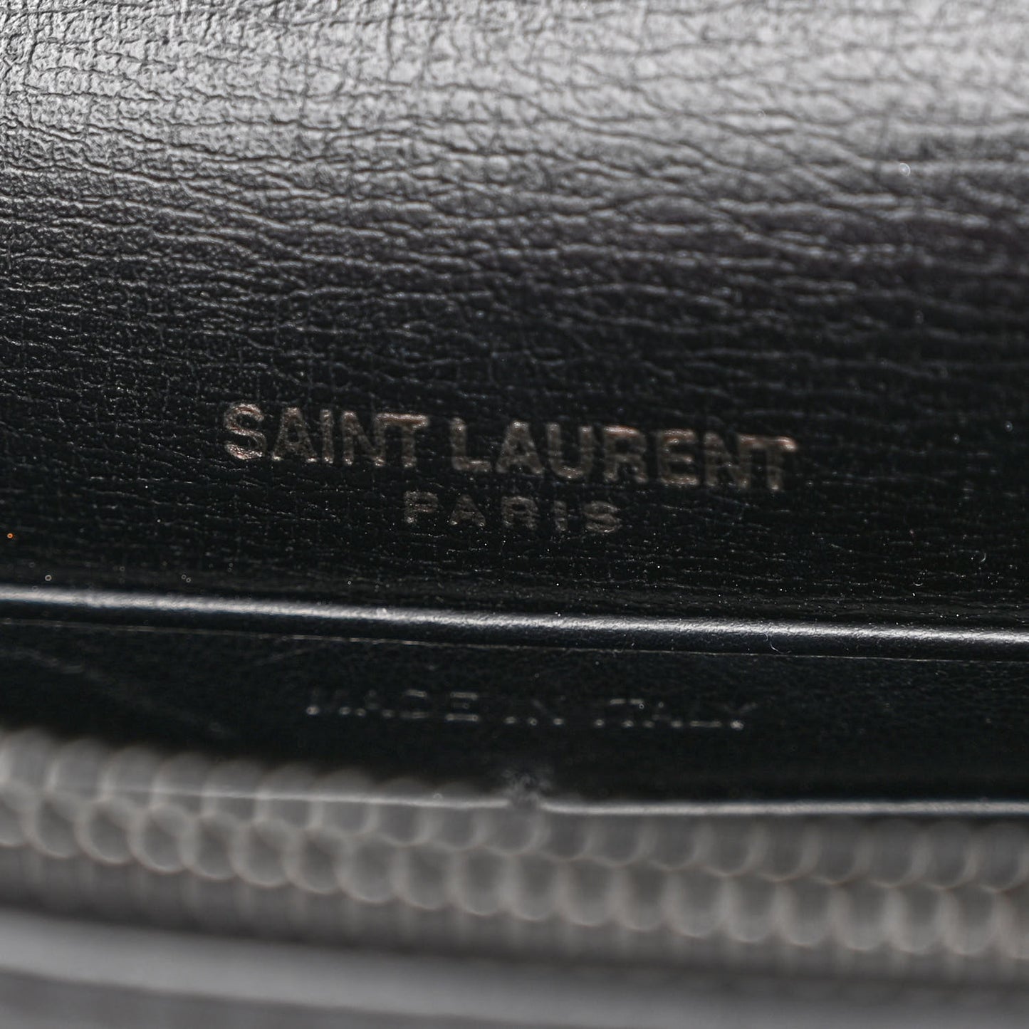 Calfskin Monogram Sunset Chain Wallet Black