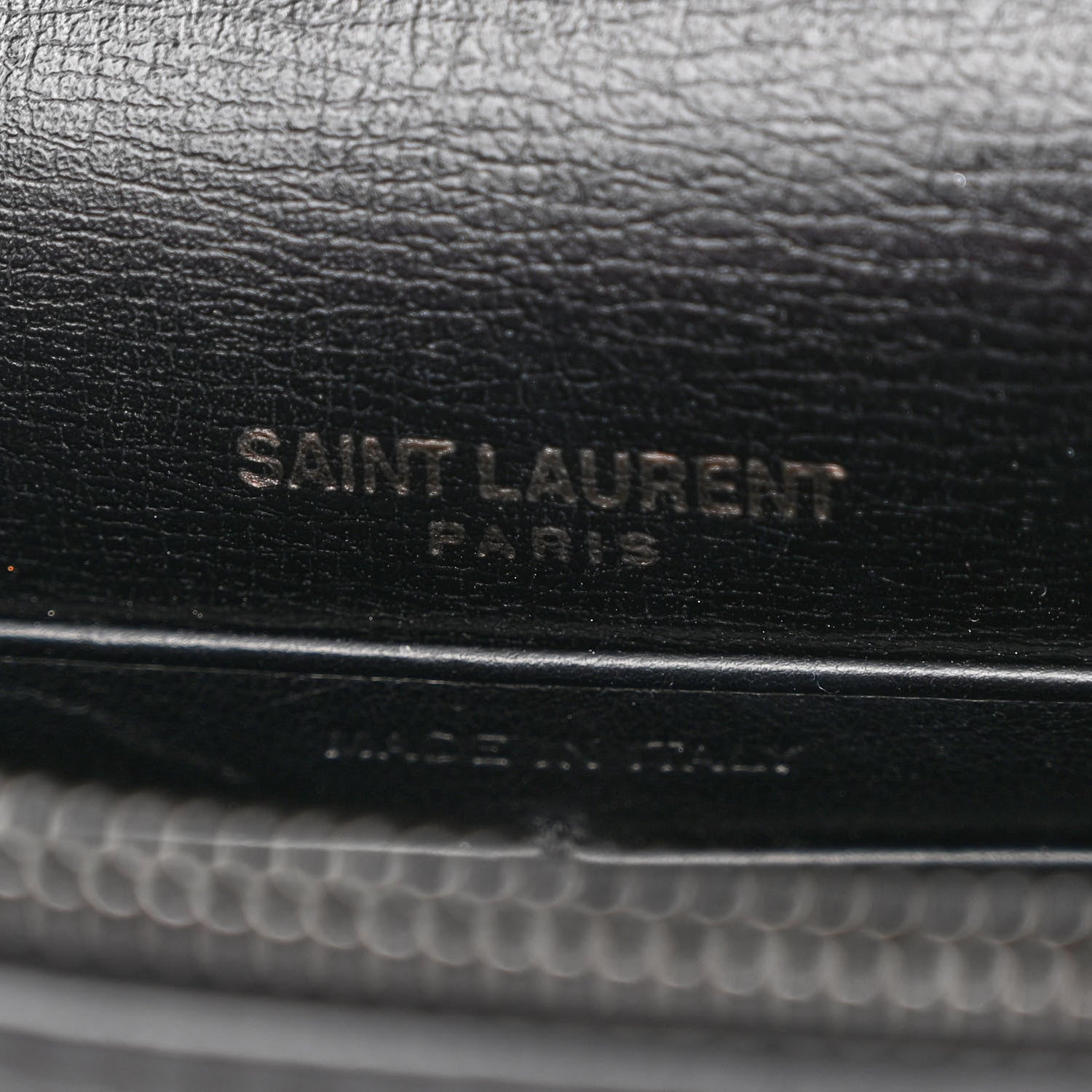 Saint Laurent Calfskin Monogram Sunset Chain Wallet Black 6 of 10