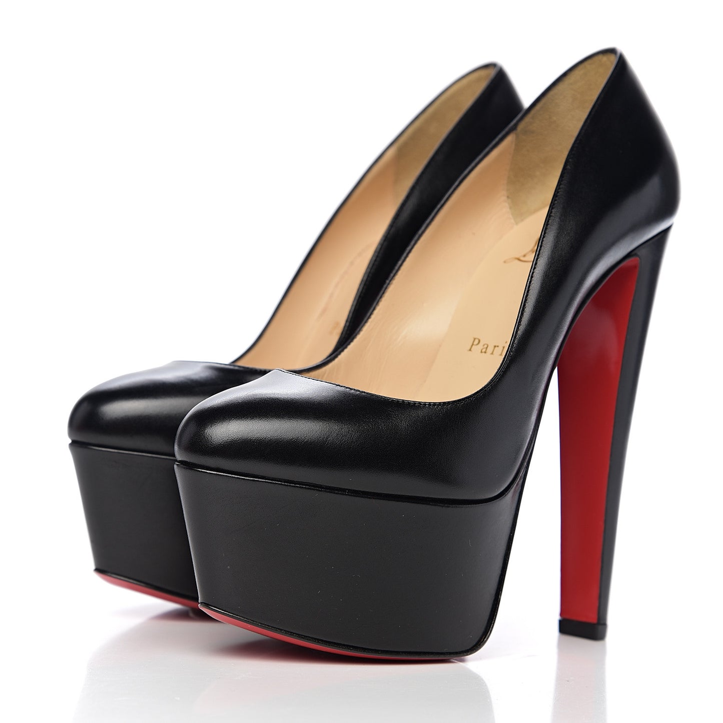 Shiny Calfskin Alta Vicky 160 Pumps 38 Black