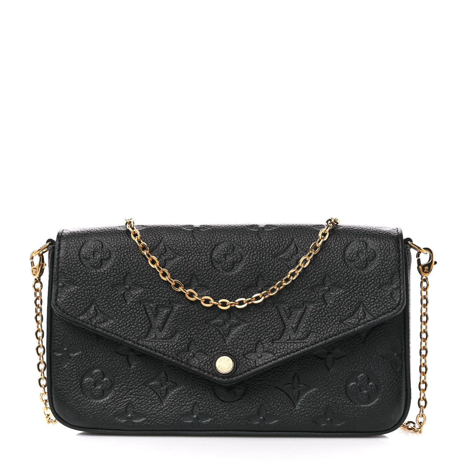 Louis Vuitton Empreinte Pochette Felicie Chain Wallet Black 1 of 10