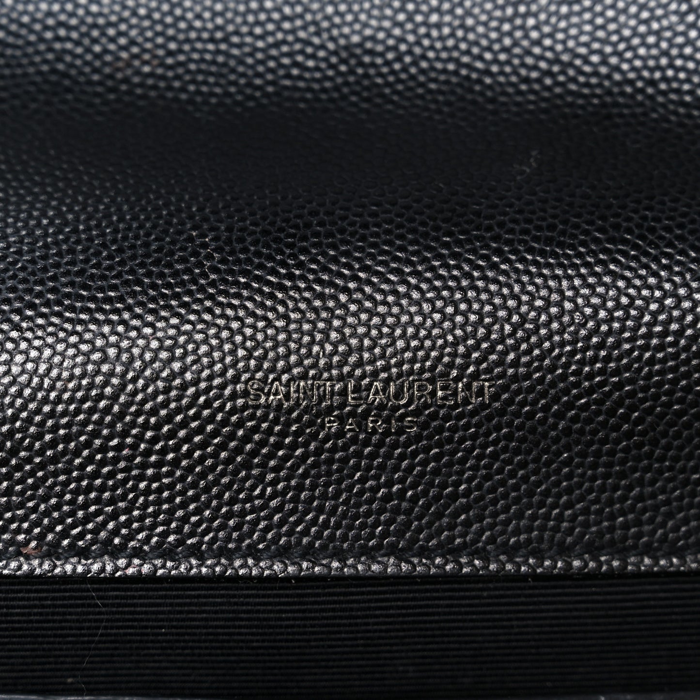 Grain De Poudre Textured Mixed Matelasse Triquilt Medium Monogram Monochrome Satchel Black