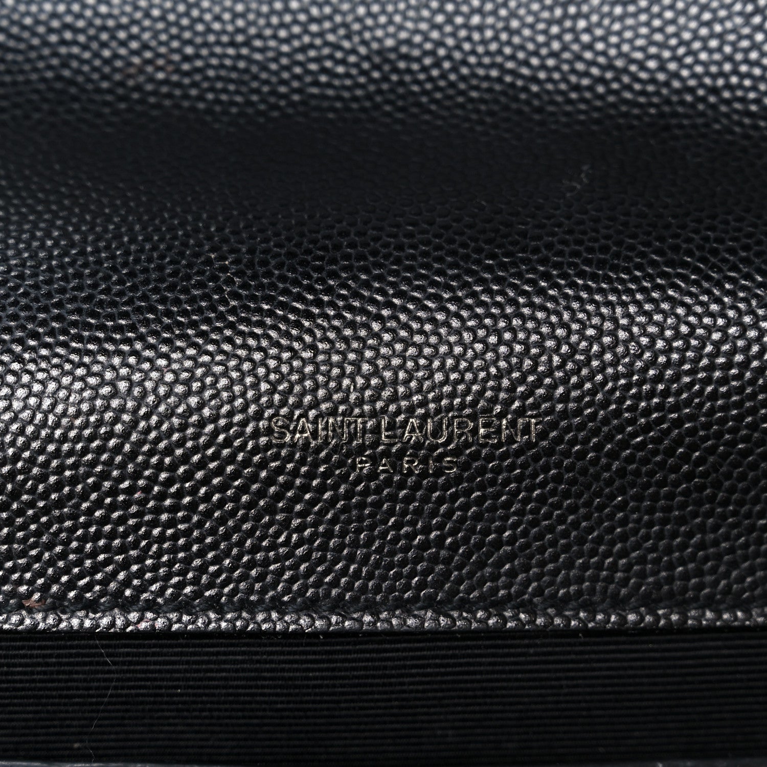 Saint Laurent Grain De Poudre Textured Mixed Matelasse Triquilt Medium Monogram Monochrome Satchel Black 6 of 11
