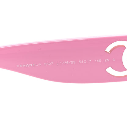 Chanel Acetate Cat Eye Sunglasses 5527 Pink 5 of 7