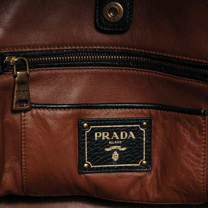 Prada Cervo Deerskin Fringe Tote Black 6 of 10