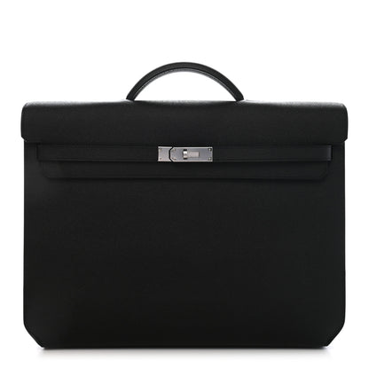 Hermes Epsom Kelly Depeches 36 Black 1 of 10