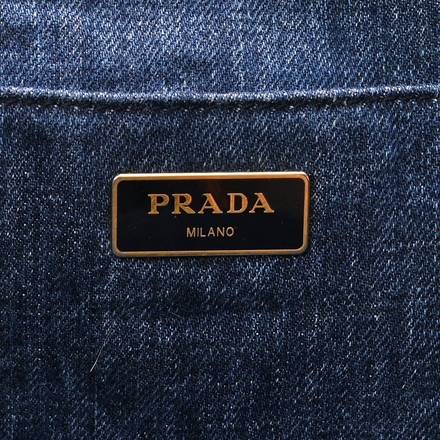 Denim Logo Tote Avio