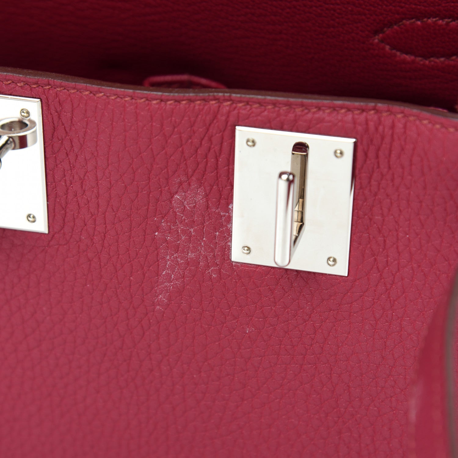 Hermes Taurillon Clemence Jypsiere 28 Rubis 11 of 13