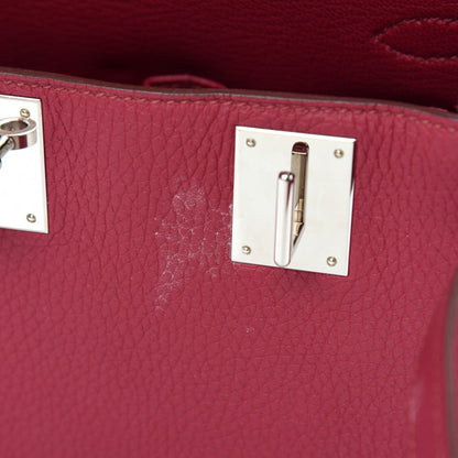 Hermes Taurillon Clemence Jypsiere 28 Rubis 11 of 13
