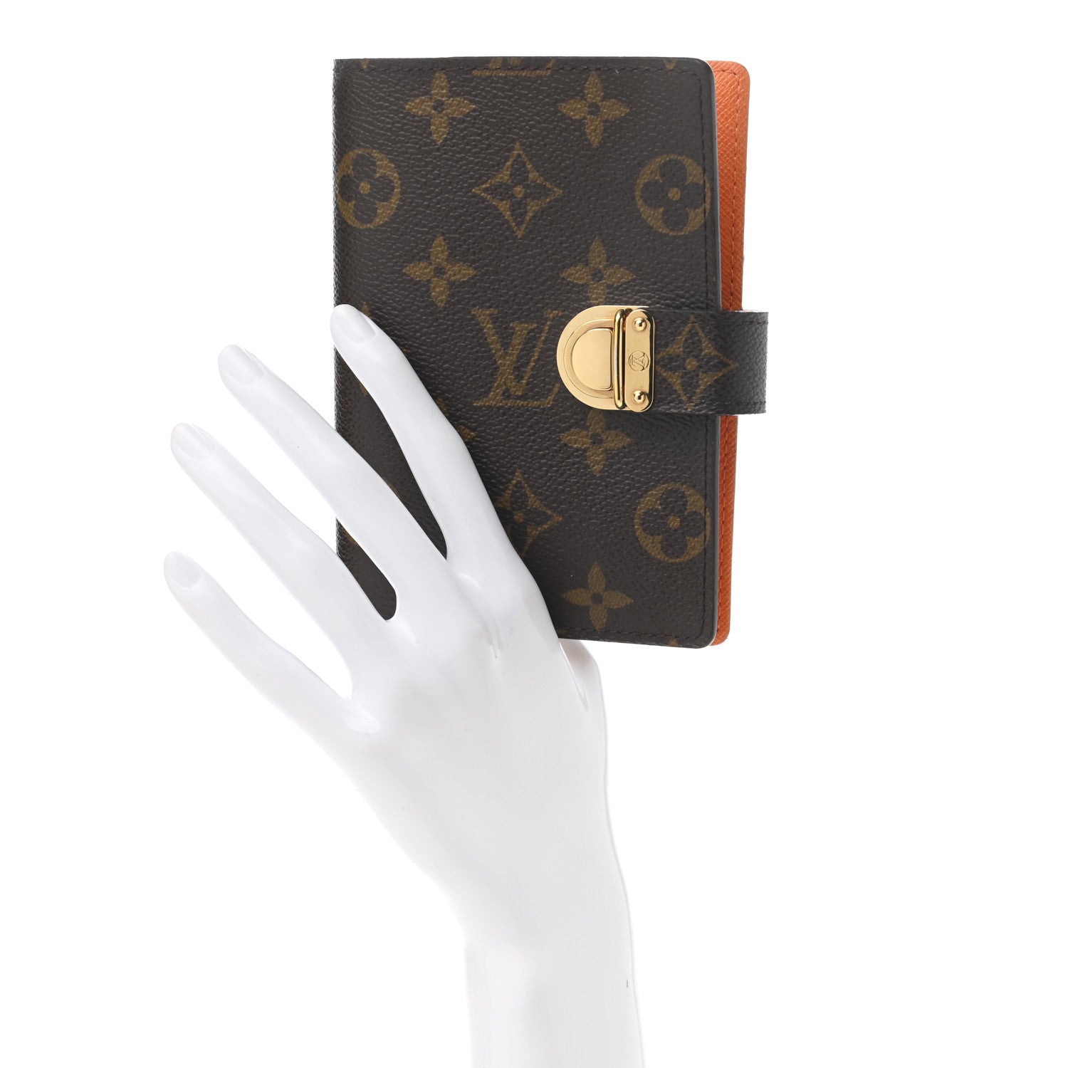 Louis Vuitton Monogram Koala Small Ring Agenda PM Orange 3 of 9