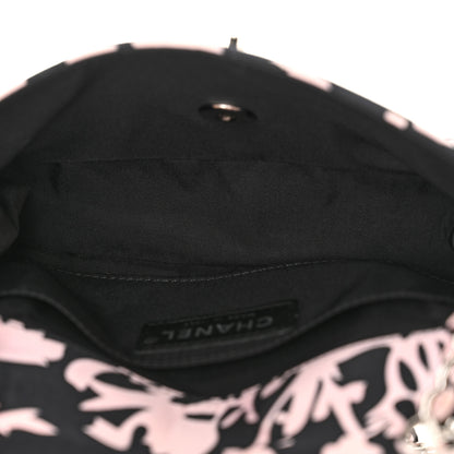 Chanel Printed Fabric Mini Rectangular Flap Black Pink 5 of 10