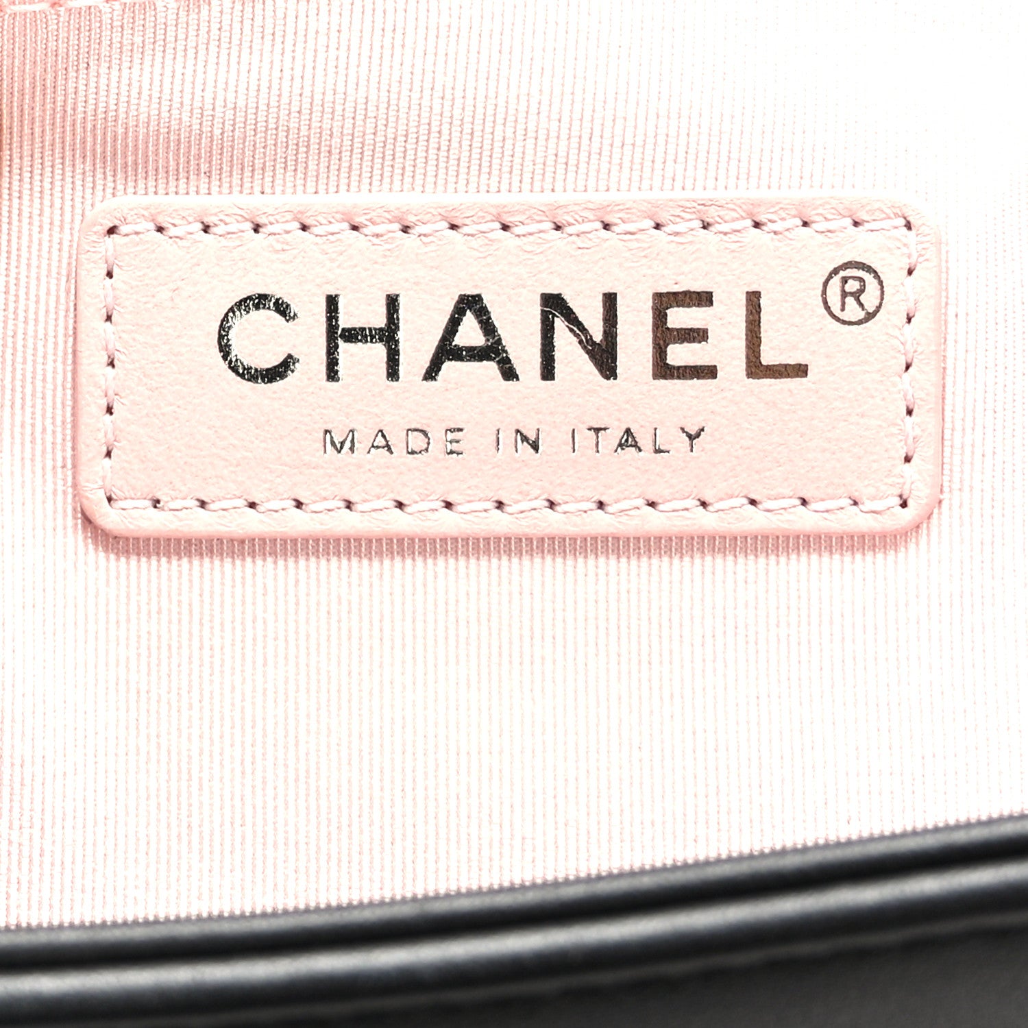 Chanel Calfskin Pearl Chevron Small Boy Flap Black 6 of 9
