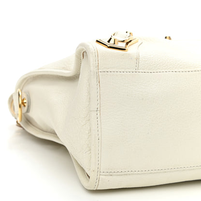 Balenciaga Chevre Gold Metallic Edge Hardware City White 9 of 11
